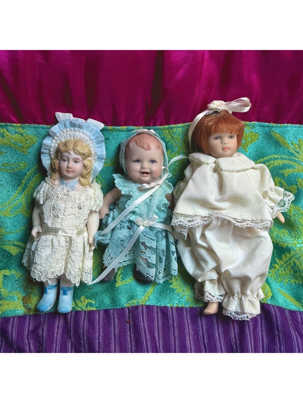 Vintage Lot Mini Porcelain Dolls